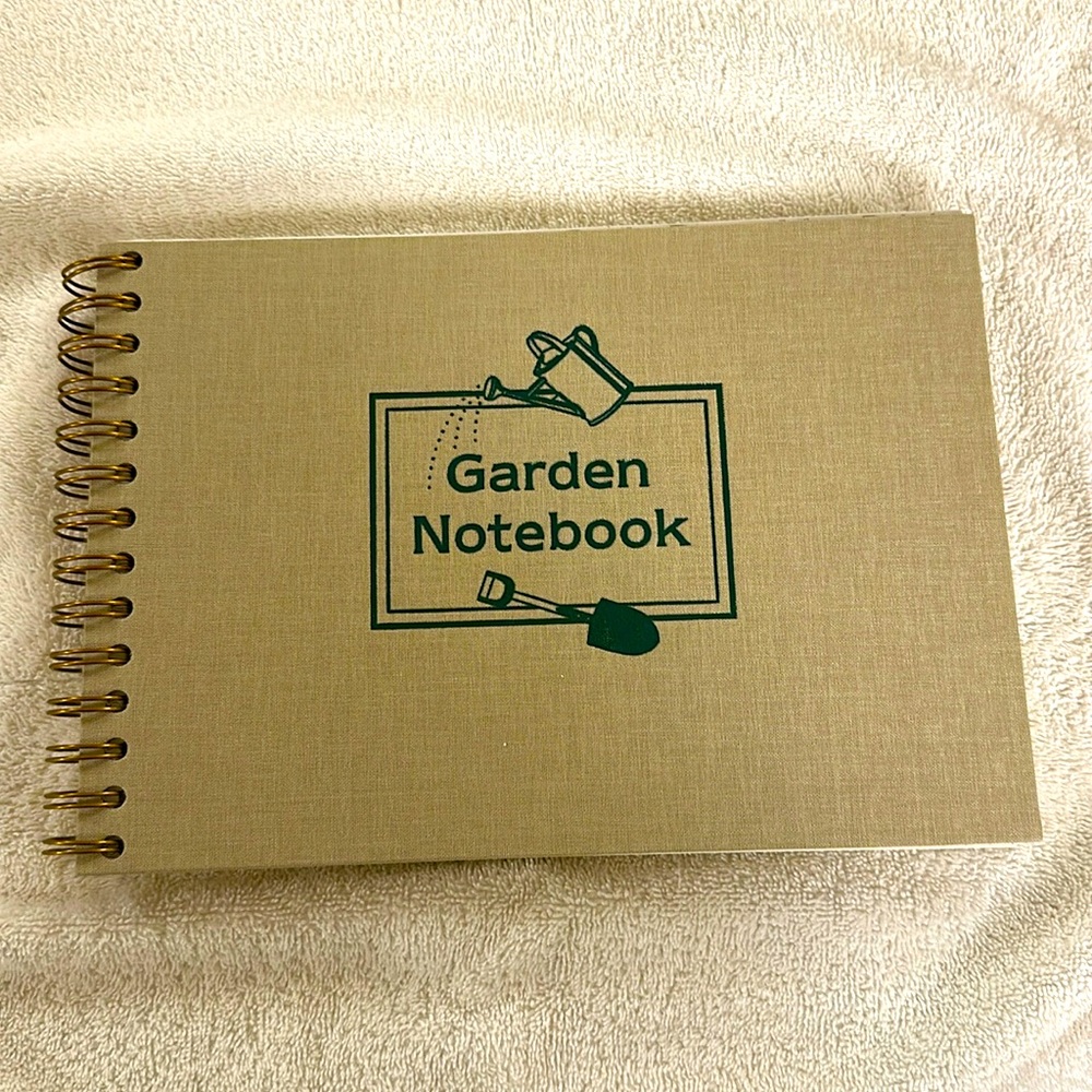 NEW GARDEN NOTEBOOK W/ THICK SPIRAL BINDING FOR PLANNING & DRAWING GARDEN NOTES